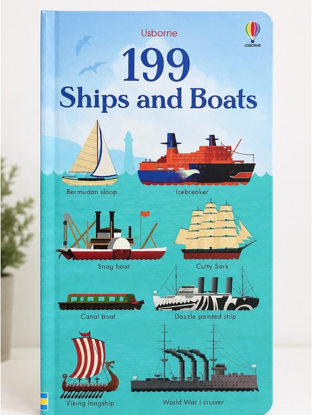Usborne 199 Ships and Boats Hardcover Book Kids Educational BN